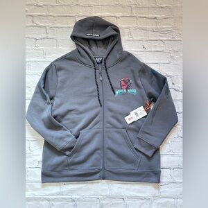 NWT RGSTR World Tour Full Zip Hoodie Jacket in Gray